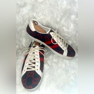🔥🔥GUCCI ACE GG WOOL LOW TOP SNEAKERS SIZE 11